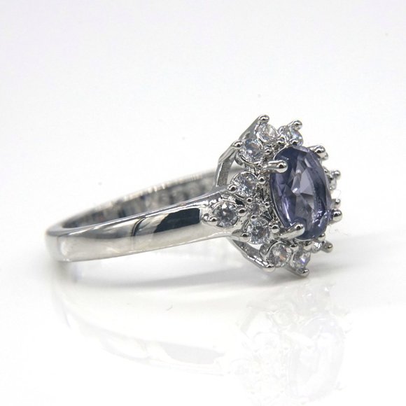 Ring with silver and Amethyst. - Picture 3 of 3